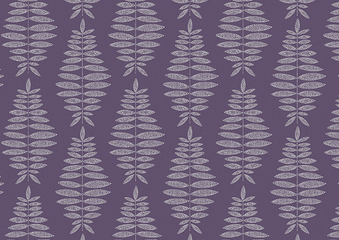 Fern Leaves, Berry - Twist&Fit Roller Blind - Image 6